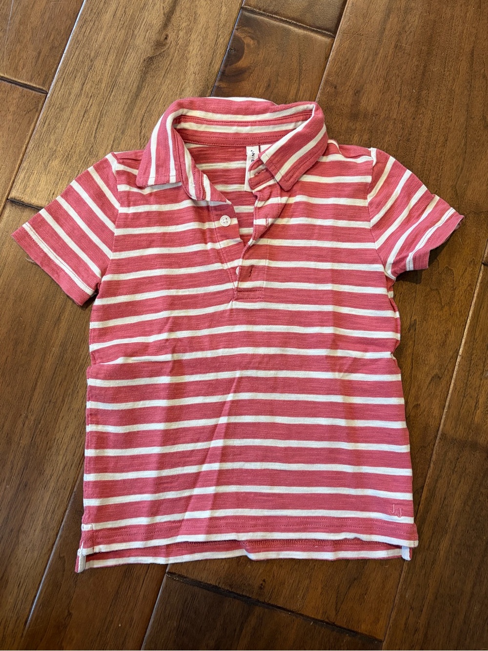 Janie and Jack nantucket red and White Striped Polo 3T EUC